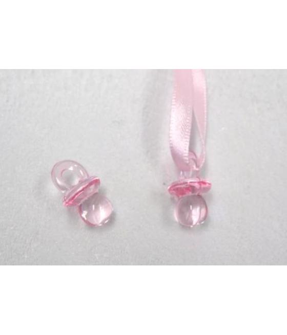 Tétine de décoration rose