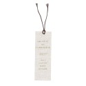 Marque pages communion lin or ficelle coton