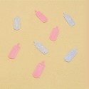Confettis de table biberon rose 