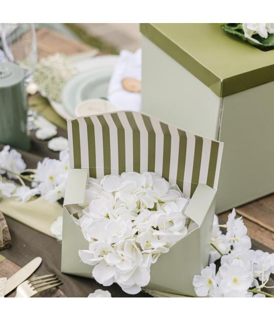 tete hortensia blanc artificielle