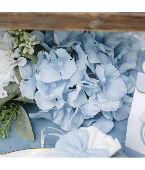 tete hortensia bleu ciel artificielle