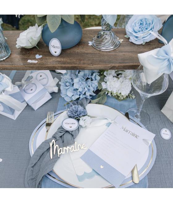 tete hortensia bleu ciel artificielle