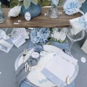 tete hortensia bleu ciel artificielle
