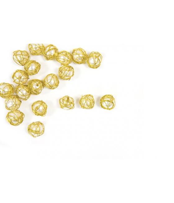 DECO DE TABLE PERLES / METAL