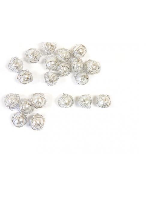 déco de table perle argent