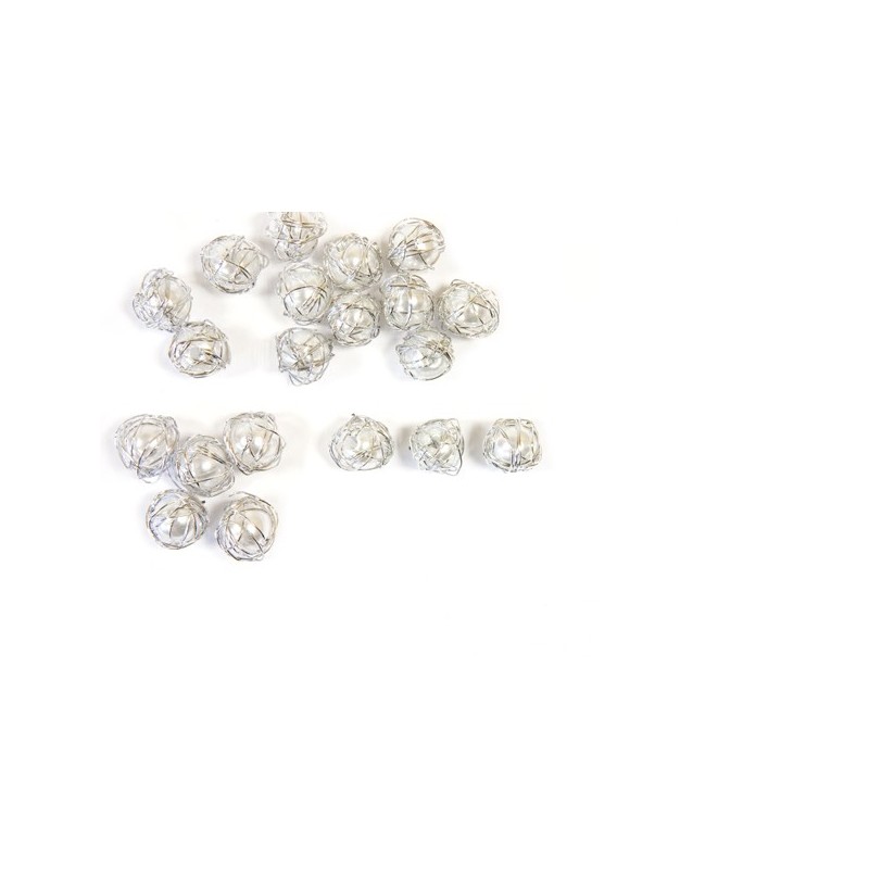 déco de table perle argent