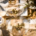 24 Perles en Bois Paillettes