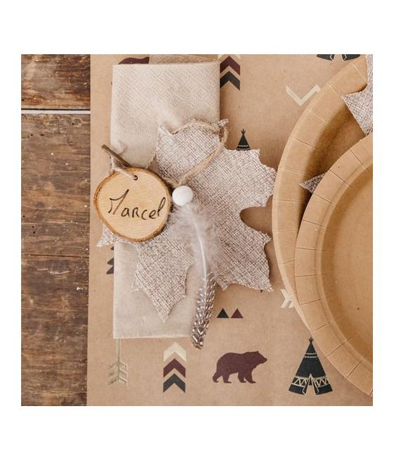 6 Rondins Bois avec Ficelle