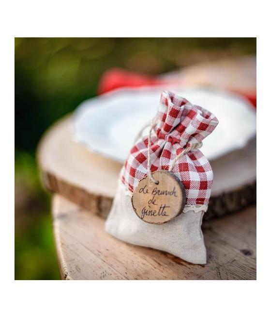 6 Rondins Bois avec Ficelle