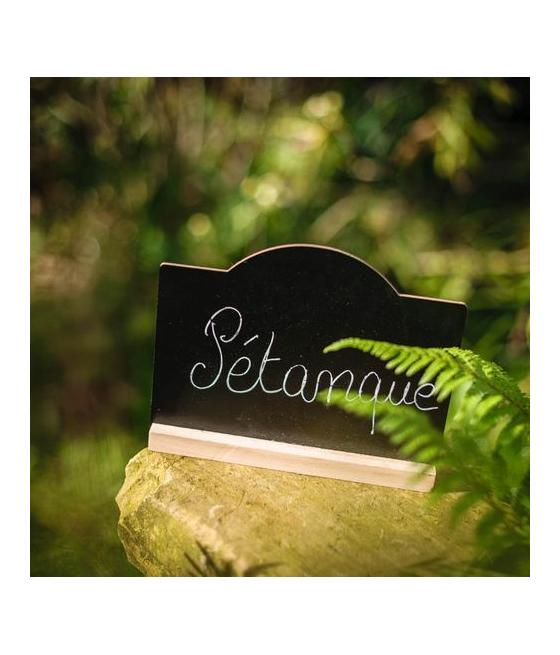 Ardoise sur Socle Bois et Noir