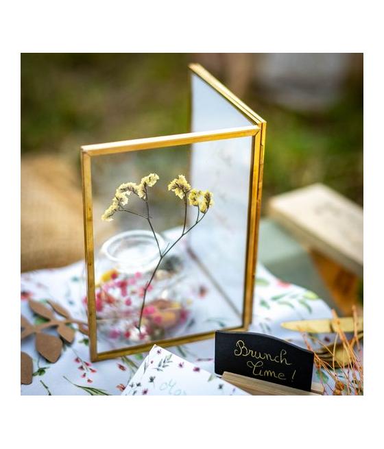 4 Ardoises sur Socle Bois et Noir