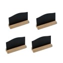 4 Ardoises sur Socle Bois et Noir