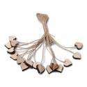 16 Coeurs Bois et Ficelle