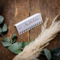 10 Marque-Places Coeurs Blanc
