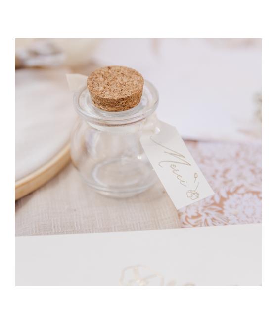 Contenant Rond Verre et Bouchon Liège