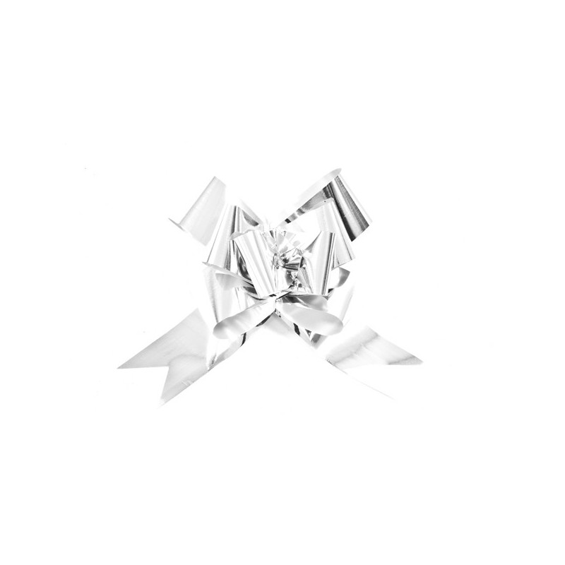 Noeud a tirer forme papillon x Argent 